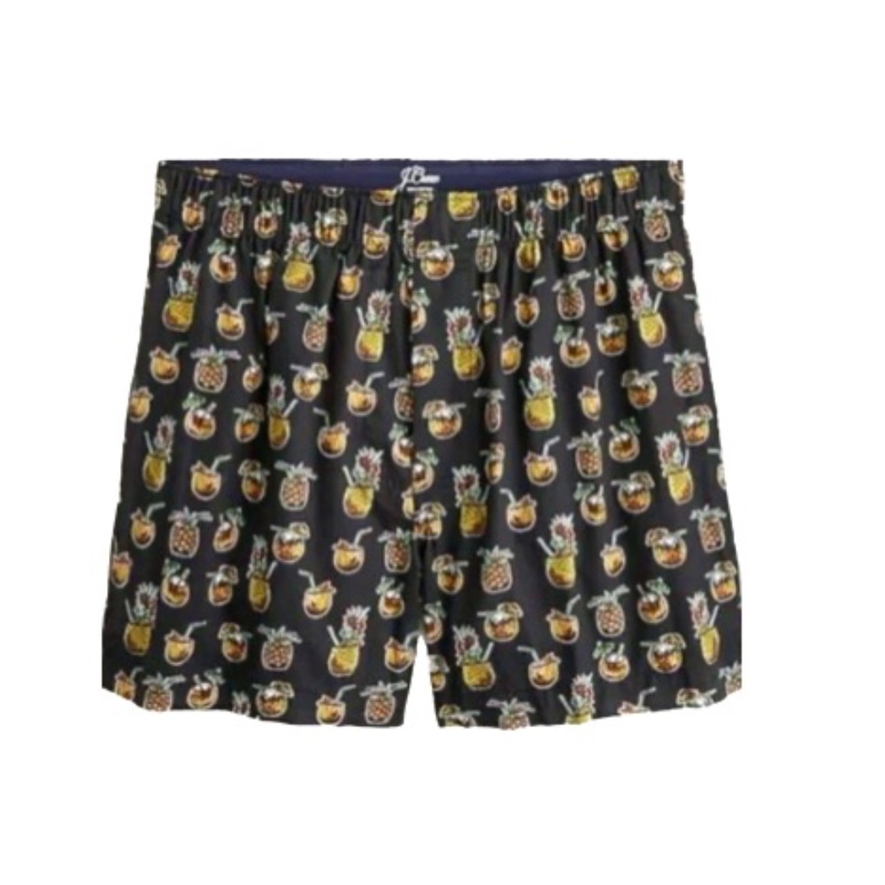 NEW J. Crew boxers Hawaiian drinks XS